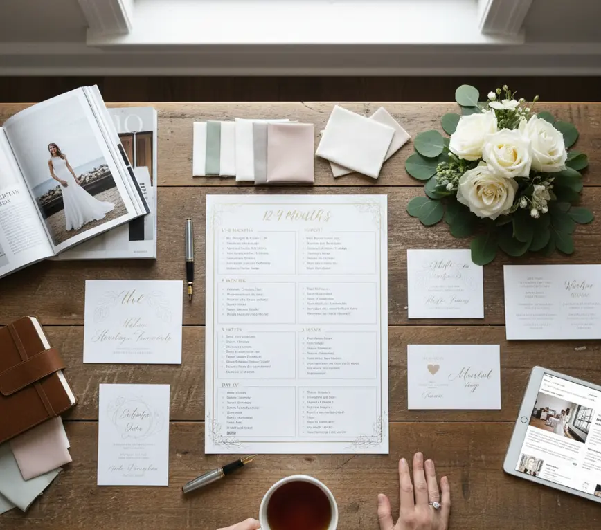 چک‌لیست برنامه‌ریزی عروسی