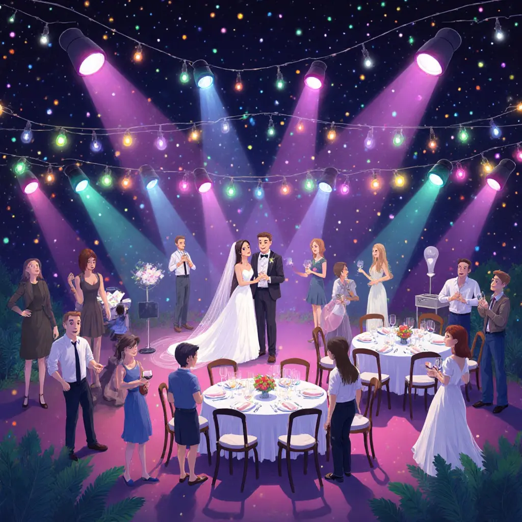 نورپردازی حرفه‌ای مراسم - نوا آرا