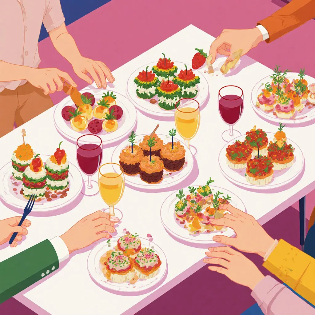 پذیرایی سبک و جذاب مراسم تولد و عقد - نوا آرا | بوفه سرد و گرم، دسرهای ویژه، نوشیدنی‌های مدرن، میزگرد پذیرایی، گارسون حرفه‌ای