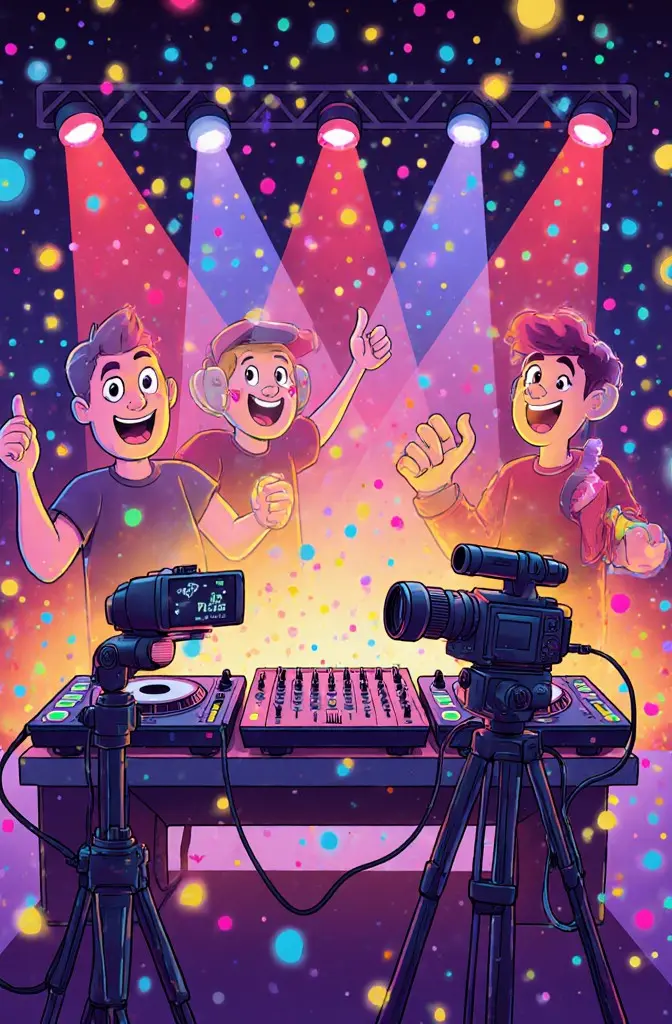 دیجی و سیستم صوتی حرفه‌ای مراسم - نوا آرا | دیجی با تجهیزات پلیر CDJ، میکسر حرفه‌ای، نورپردازی LED، لیزر شو، مه مصنوعی