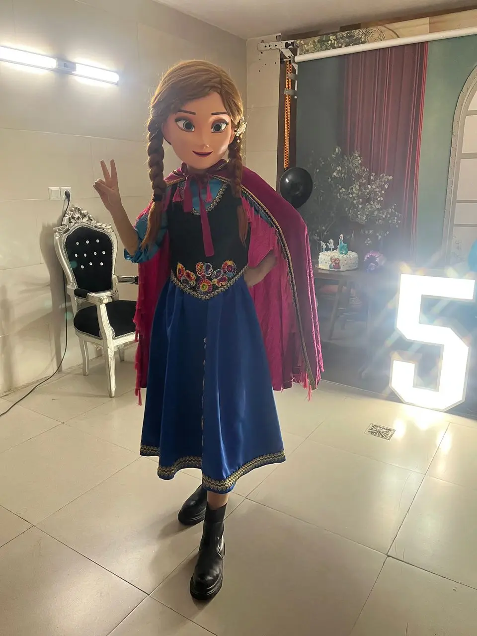 تن‌پوش دخترانه جشن تولد پرنسسی | تزیینات تولد دخترانه | خدمات مجالس کودک